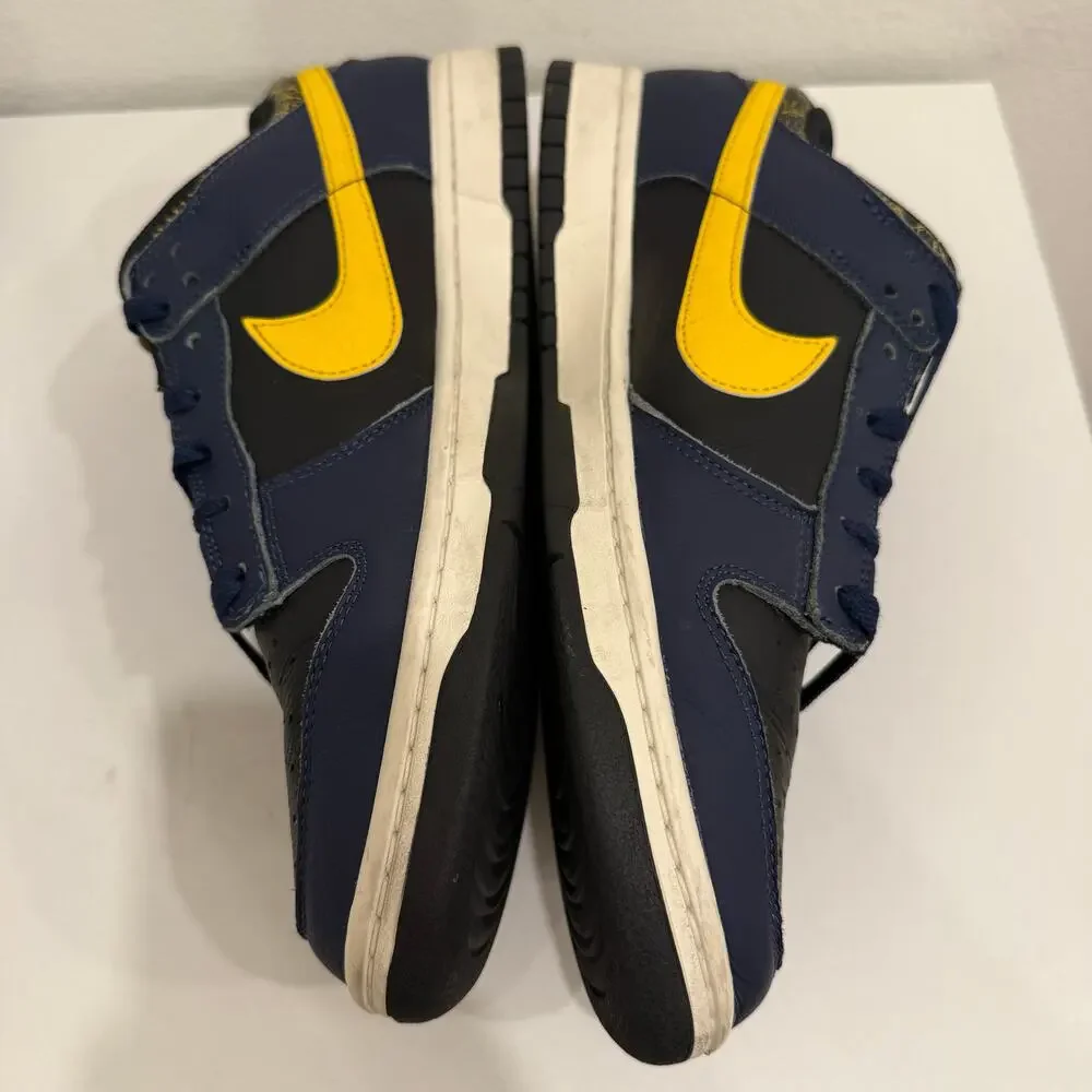 Nike Dunk Low Michigan Navy Yellow FZ4014-010 Men’s Size 11.5 w/ Box